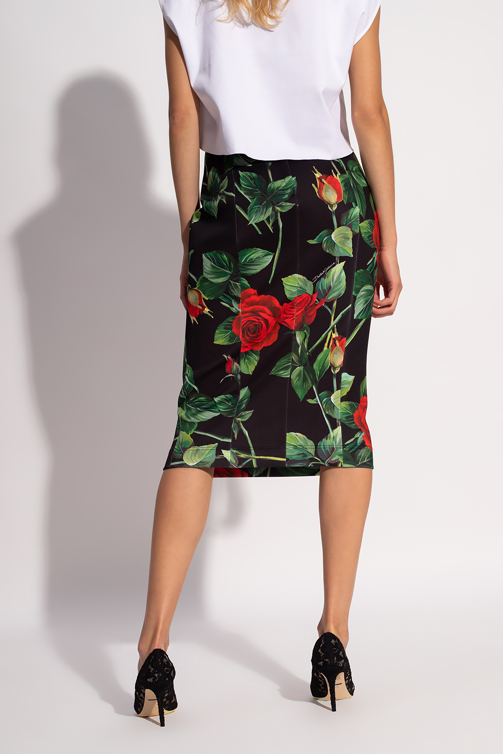 DOLCE & GABBANA★素敵！PAISLEY PRINT FLARED SKIRT DRESS Long majolica-print poplin skirt in Multicolor for Girls